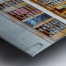 Studying in the grand Mitchell Library in Sydney Australia Metal print