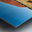 Uluru Australias iconic sandstone monolith under a clear blue Metal print