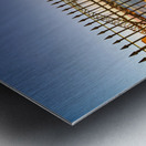 Sydney Opera House and Harbour Bridge at dusk. Metal print