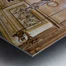 Vienna State Operas opulent grand staircase and hall. Metal print