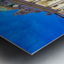 Hofburg Palace Vienna at night with horse drawn carriages. Metal print