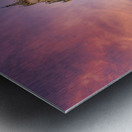 Majestic St. Stephens Cathedral in Vienna under a colorful sky. Metal print