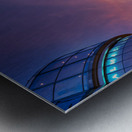 St. Stephens Cathedral Vienna at twilight with people. Metal print