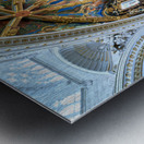 Exploring Valencia Spains Cathedral interior with religious art Metal print