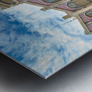 Visit to Central Market in Valencia Spain with many people aroun Metal print