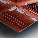 Senso ji temple entrance in Asakusa Tokyo during busy visiting  Metal print