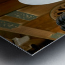 Traditional wedding ceremony at Meiji Jingu Shinto shrine in Tok Metal print