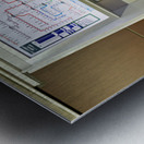 Metro ticket machine at a station in Tokyo Japan in busy settin Metal print