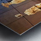 Caryatids on display at Acropolis Museum in Athens Greece Metal print