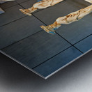 Exploring caryatids at Acropolis Museum in Athens Greece Metal print