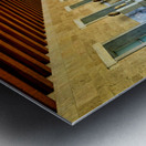 Walking through the Stoa of Attalos in Ancient Agora Athens Gre Metal print