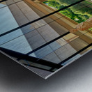 View of the acropolis from the acropolis museum in athens greece Metal print