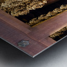 Buddha statue inside Chion in temple in Kyoto attracts many visi Metal print