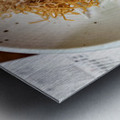 Enjoying traditional Japanese cuisine in Kyoto with fresh ingred Metal print