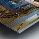 Visitors explore the Peace Memorial Museum in Hiroshima Japan Metal print