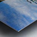 Hiroshima Peace Memorial Genbaku Dome and surrounding area in Ja Metal print