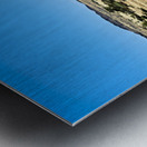 Granite peaks of Spizkoppe rise above the Namib Desert in Namibi Metal print