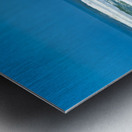 Shipwreck on the Skeleton Coast of Namibia under clear blue sky Metal print