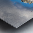 Sydney Harbour skyline with bridge and flags. Metal print