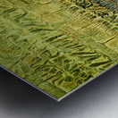 Ancient bas reliefs depicting processions deities and battles. Metal print