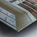 Students study in spacious library reading room at Mitchell Libr Metal print