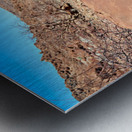 Prehistoric rock engravings in Twyfelfontein Kunene region Metal print