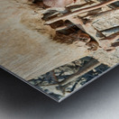 Mother and son in Himba village in Kunene Region of Namibia Metal print