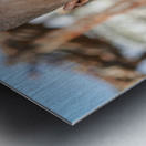 Portrait of a child from Himba Village in Kunene Region of Namib Metal print