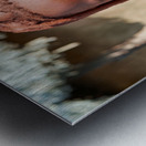 Himba woman in traditional hair headdress in Kunene Region of Na Metal print