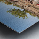 Children playing near their home in Himba Village in Namibia Metal print