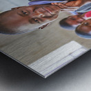 Portrait of student in classroom in Rundu Kavango Region of Nam Metal print