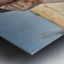 Joyful boy in Kavango Region playing in Namibia Metal print