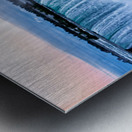 Hornblower boat approaches powerful Niagara Falls. Metal print