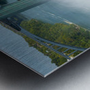 Niagara Falls bridge and observation deck on a sunny day. Metal print