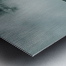 Niagara Falls with powerful water mist and surrounding park. Metal print