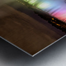Niagara Falls illuminated at night with colorful lights. Metal print