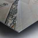 Main staircase leads to Fine Arts Museum in Strasbourg France Metal print