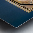 Visitors admire Madonna and Child sculpture by Donatello in muse Metal print