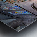 Tourists admire Strasbourg Cathedrals Astronomical Clock Metal print