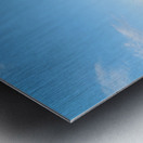 People walking along the canal in Petite Venise Colmar during ev Metal print