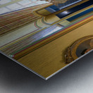 Explore historical fashion in the dress room of Chateau de Cheve Metal print