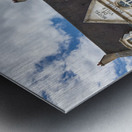 Town hall and astronomical clock in Auxerre Bourgogne France Metal print