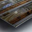 Visit to the large altar in Chartres Cathedral in France Metal print