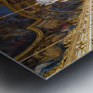 Visitors explore the Palace of Versailles Hall of Mirrors Metal print
