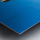 Visit to the famous castle of Carcassonne in France on a clear d Metal print