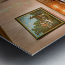 Dining room setup in Chateau dAzay le Rideau in Loire Valley Metal print