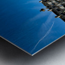 Vannes town hall in Brittany France with nearby park and buildin Metal print