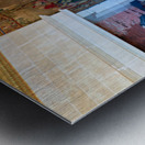 Interior of Chateau de Chenonceau in France with furniture and d Metal print