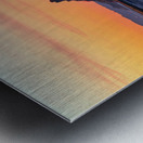 Mont Saint Michel in Normandy at dusk with river and landscape Metal print