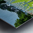 Grave markers at Normandy American Cemetery in Colleville sur Me Metal print